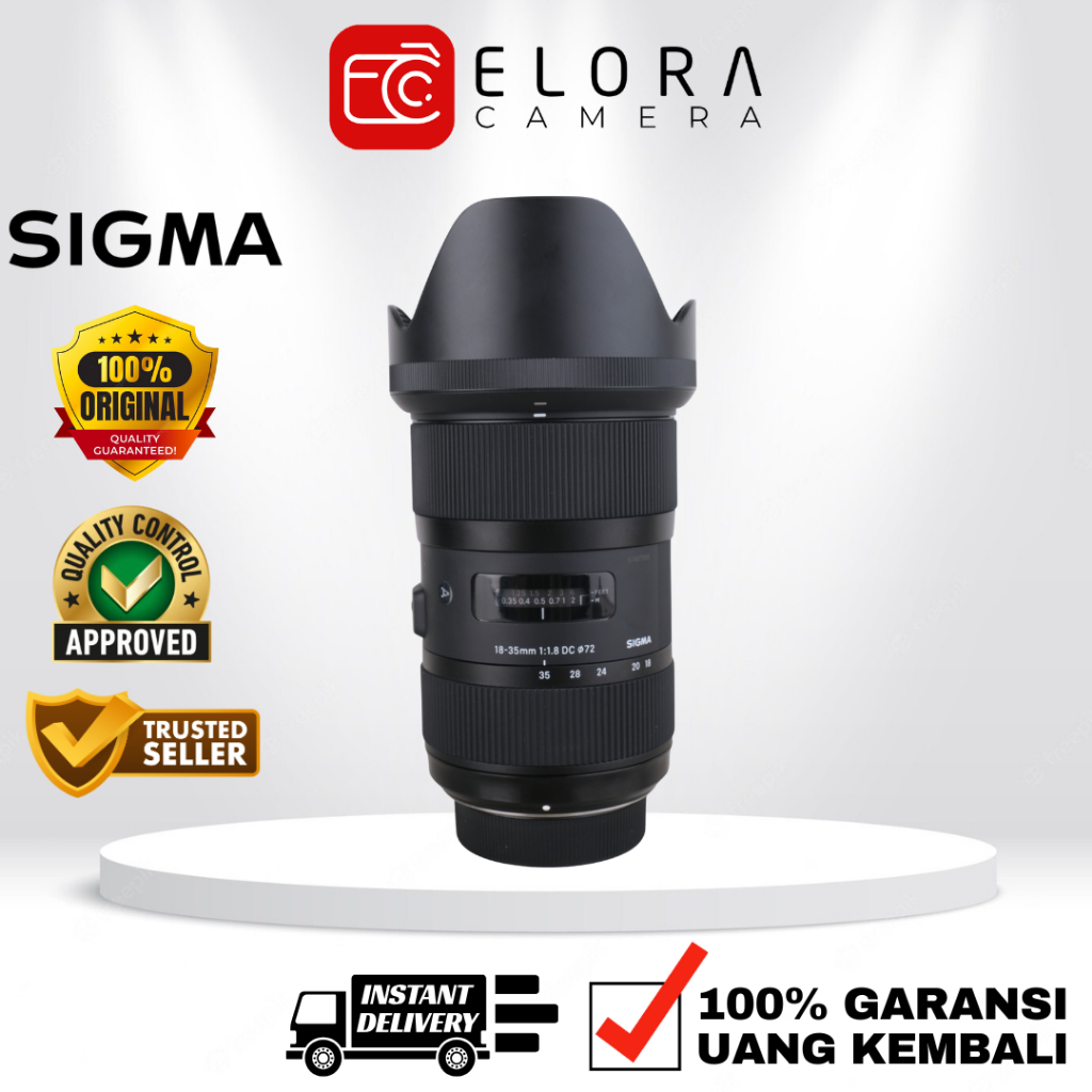 Sigma 18-35mm F1.8 DC For Nikon / Lensa Sigma 18-35mm F1.8 DC For Nikon