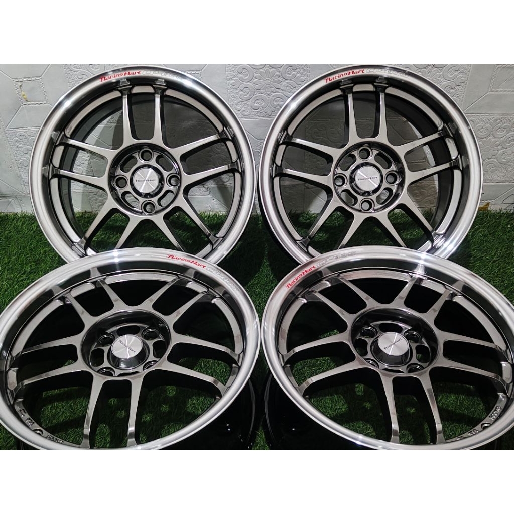 Velg mobil racing HART cp035 R15 ( baru ) hyper black lips polish