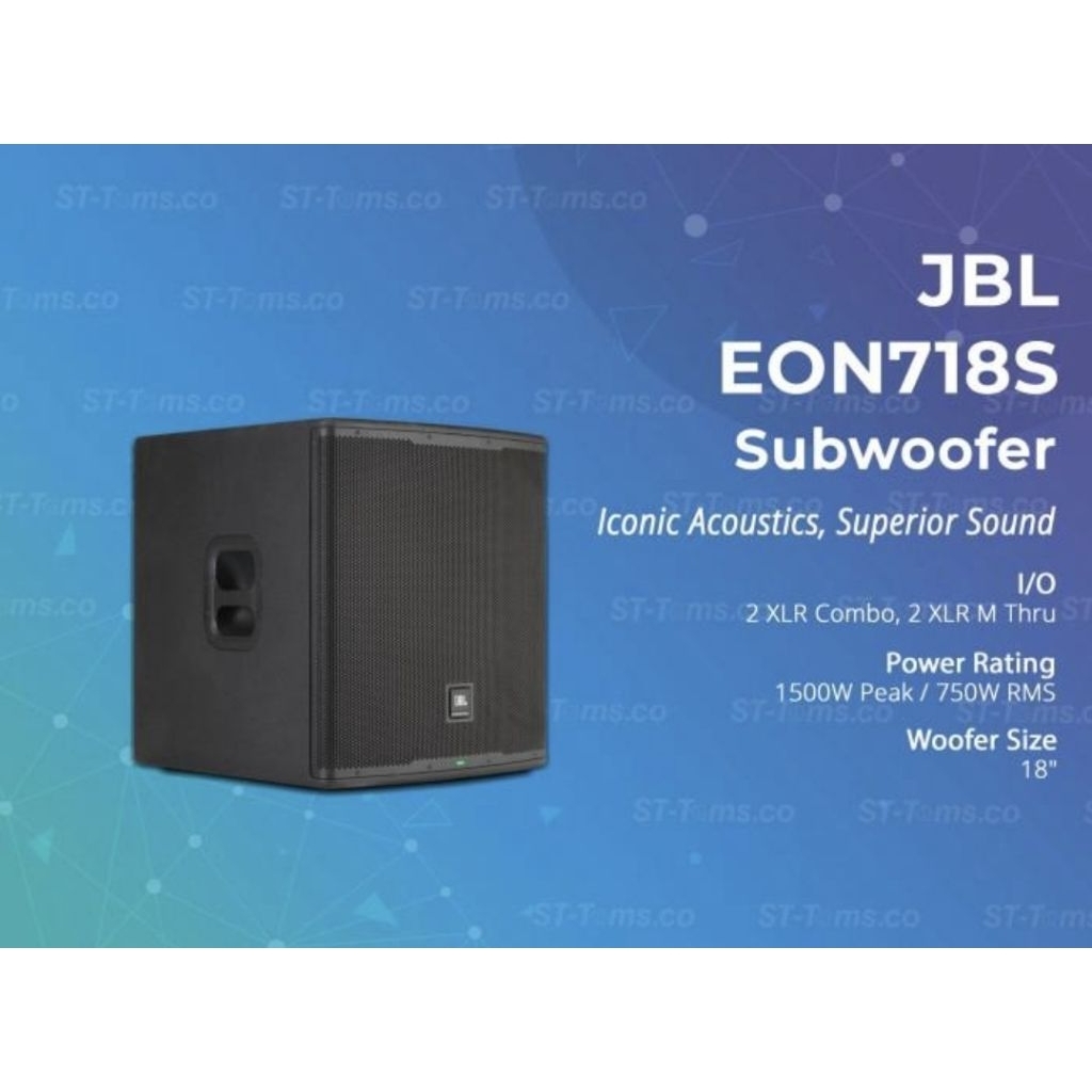 Subwoofer aktif JBL eon 718s 718 s 18 inch original resmi