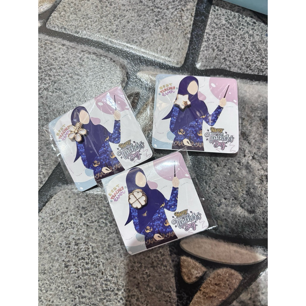 bros pin hari guru/souvenir hari guru/hadiah untuk guru