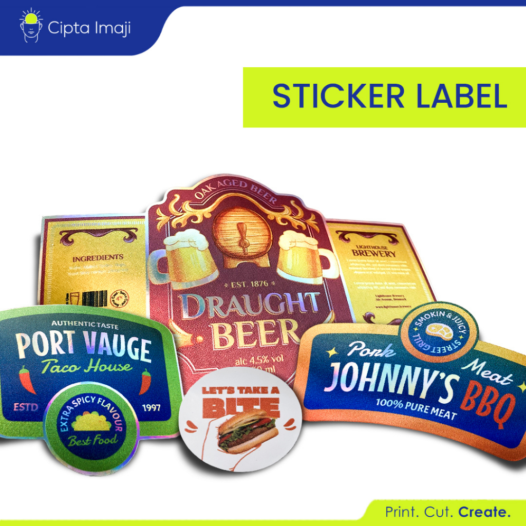 Sticker Print UV / Stiker Pack / Sticker Print UV Kiss Cut / Print UV kisscutdiecut - Cipta Imaji