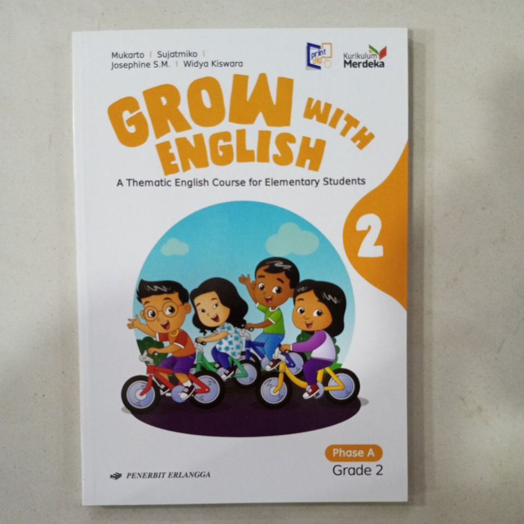 Bahasa Inggris kls 2 SD Grow with English Kurikulum Merdeka Erlangga