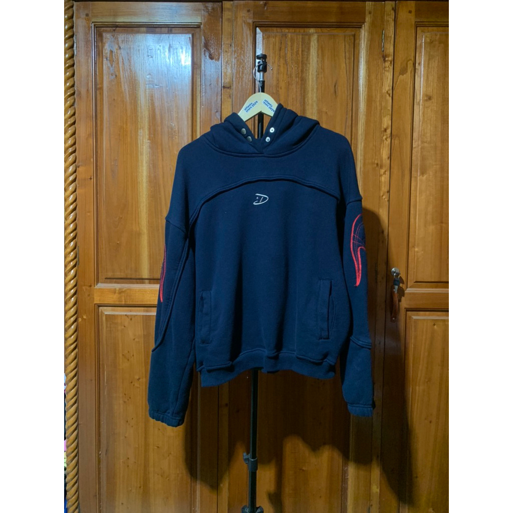 HOODIE DLS NAVY METAL LOGO