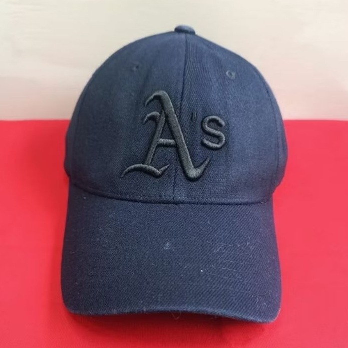 Topi Baseball Fitted Vintage Build Up MLB AS Oakland Athletics