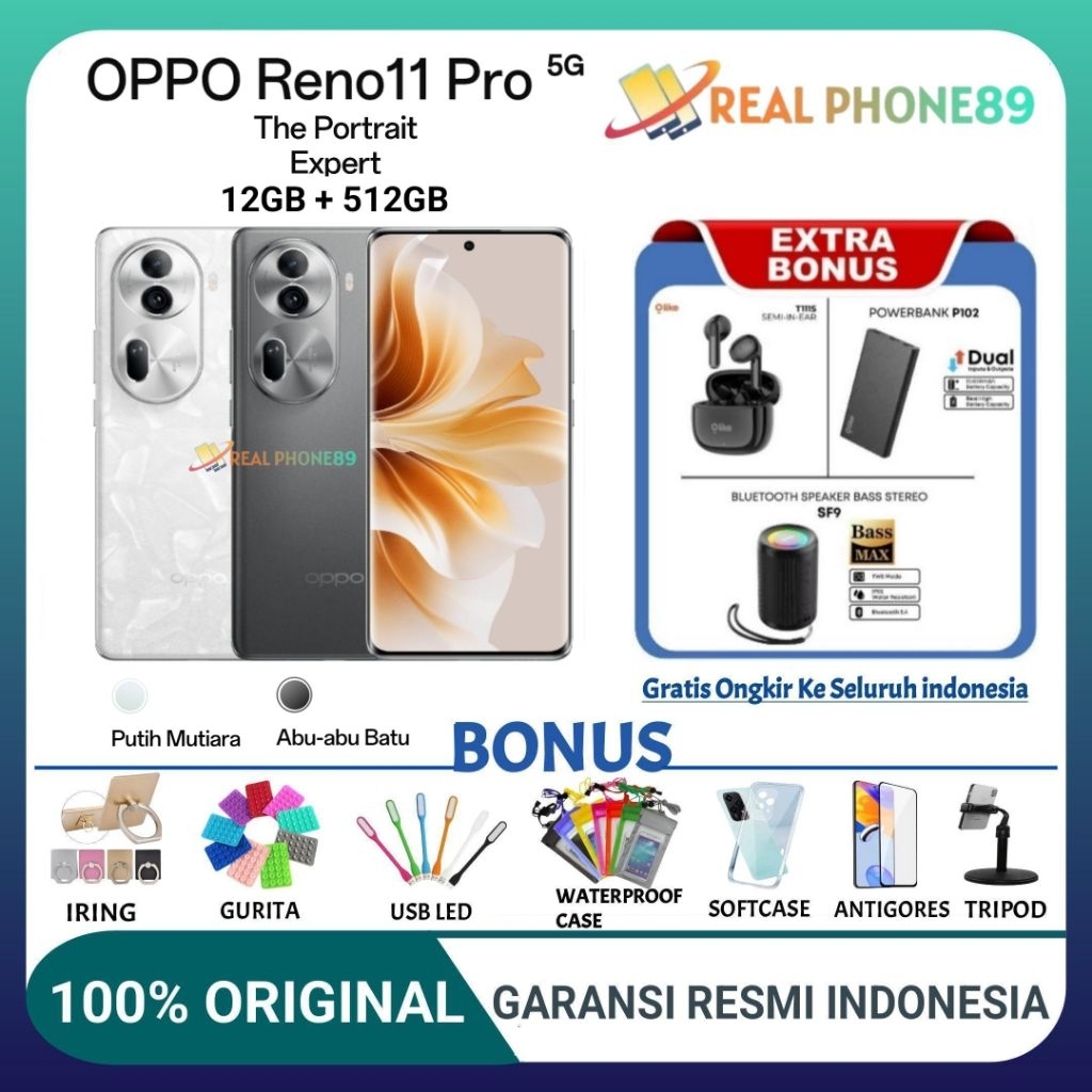 OPPO RENO 11PRO 5G RAM 12GB+512GB RENO 11 PRO GARANSI RESMI OPPO INDONESIA