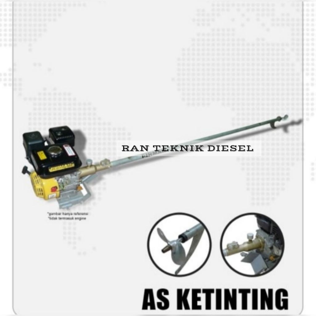 As ketinting Kapal Nelayan FIRMAN + Mesin Penggerak GX 200