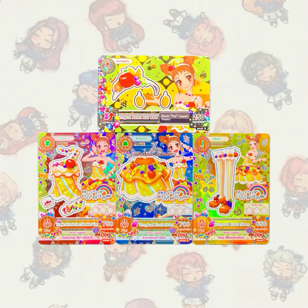 Aikatsu Premium Happy Rainbow Tropical Fruit Basket Otome Arisugawa
