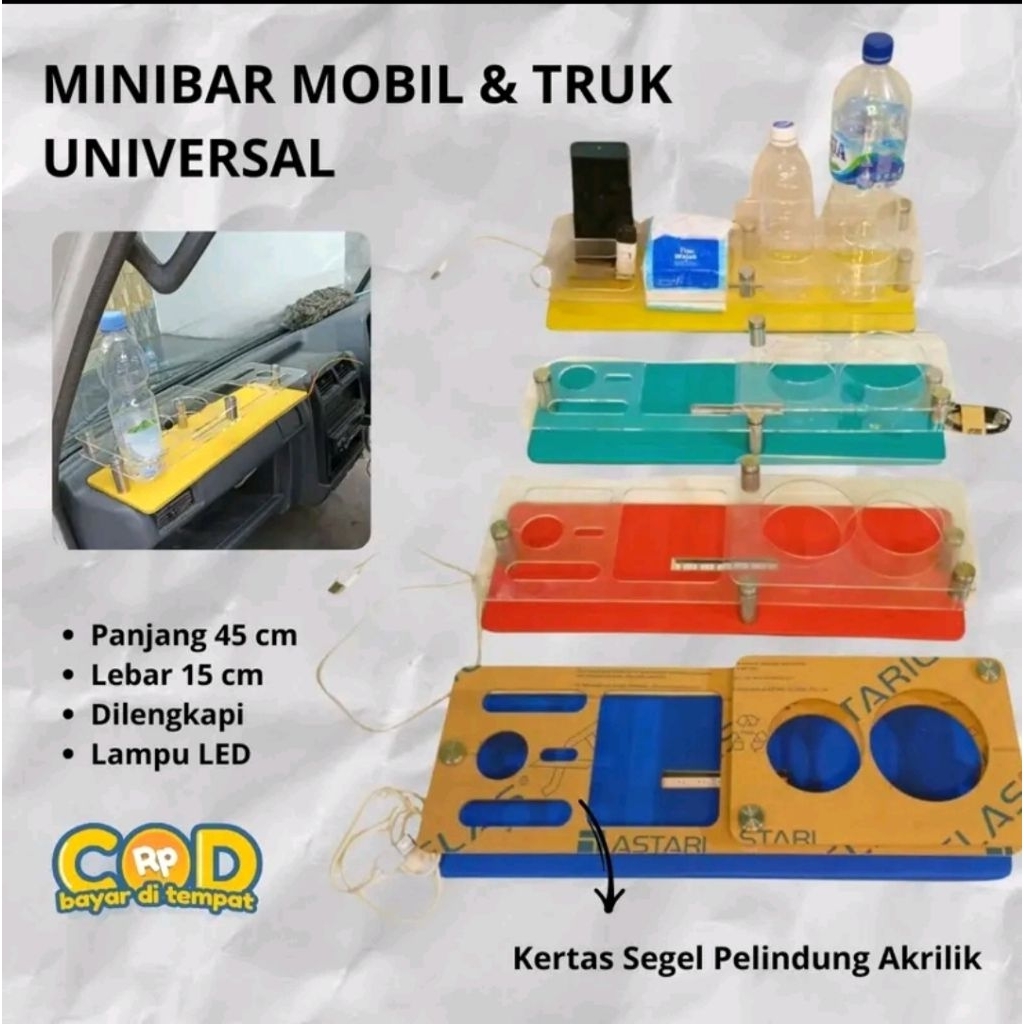 mini bar universal wadah tisu air mineral rokok dan hp dan korek cocok untuk semua jenis mobil