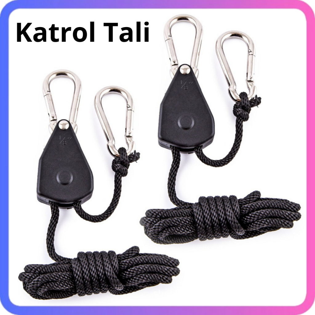 PENGIKAT TENDA Katrol Tali Guyline Stopper Buckle Tenda Flysheet / Carabiner Tali Flysheet Tenda