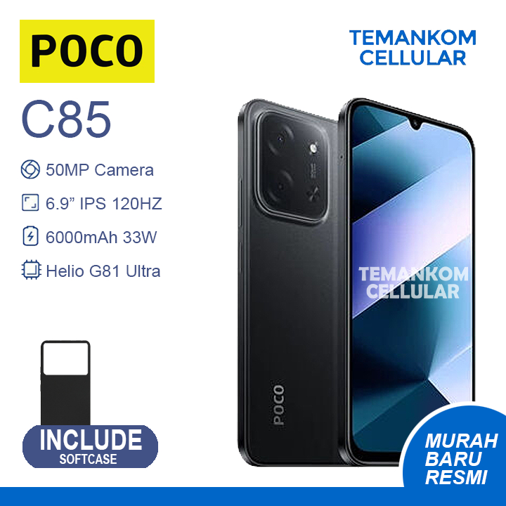 POCO C85 Baru 16GB RAM 8+8/256 8/256 8GB 256GB Garansi RESMI
