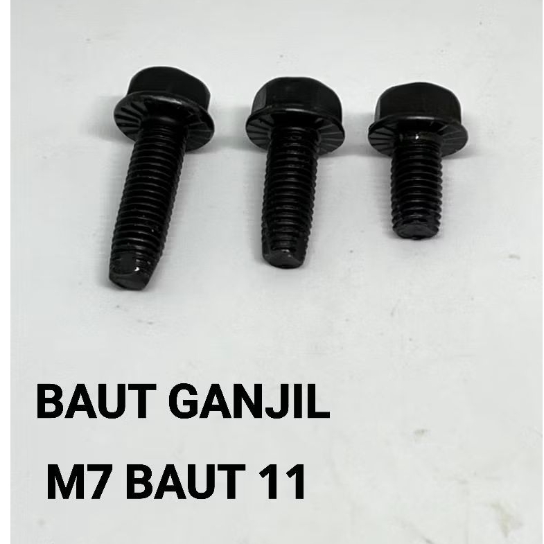 BAUT 11 M7X12 M7X16 M7X22 BAJA.PENGGANTI BAUT 10 SLEK
