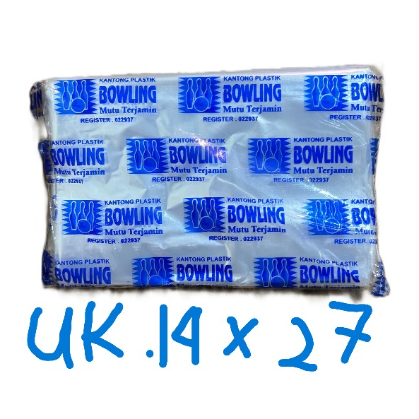 PLASTIK BOWLING BENING 1Kg UKURAN 14X27