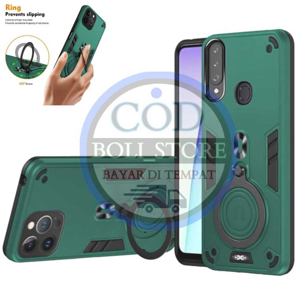 CASING HP UNTUK OPPO A31/A8 2020 CASE ROBOT HIT EYE RING PRO CAMERA HARDCASE ARMOR NEW COVER