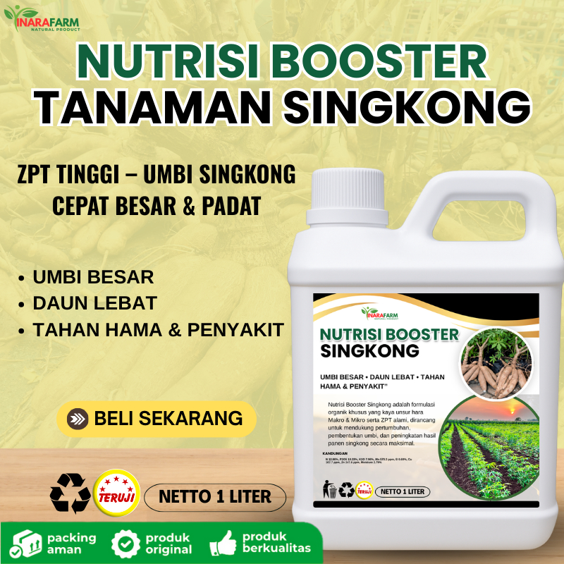 NUTRISI BOOSTER  tanaman singkong/Pupuk pembesar umbi singkong/Pupuk singkong penyubur daun