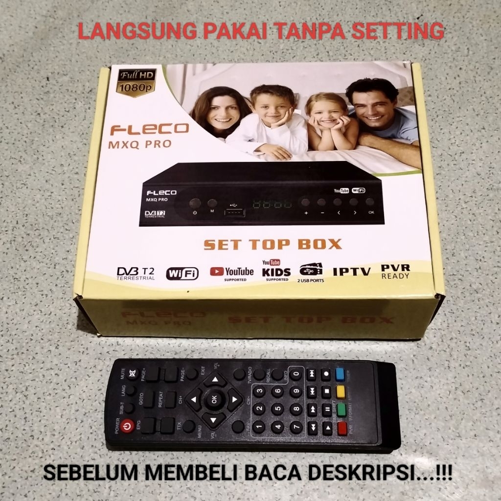 REMOT STB FLECO MXQ PRO REMOTE SET TOP BOX FLECO MXQ PRO DVB T2