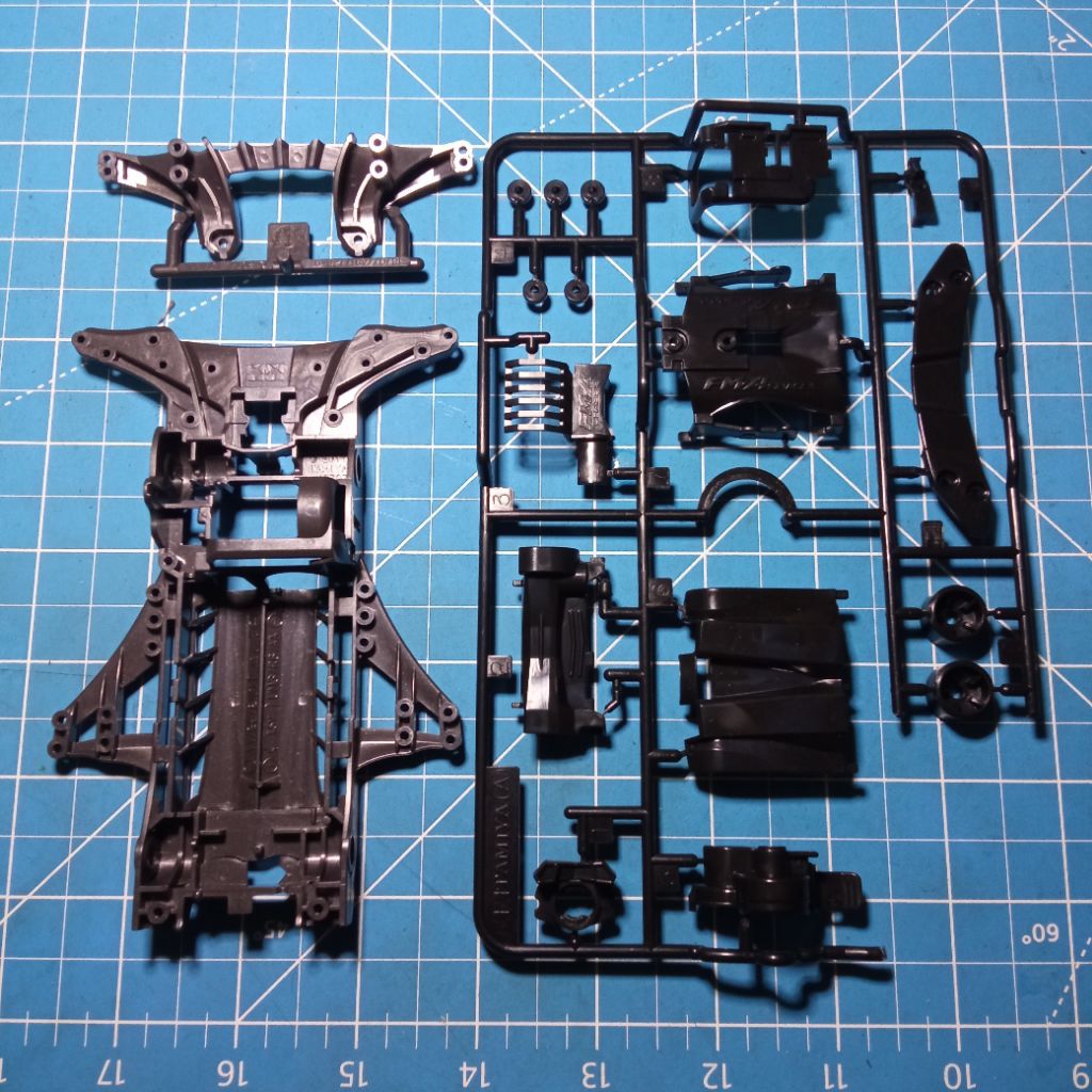 tamiya chassis set fma akar dan gearbox / chassis fma / akar fma chassis tamiya / akar fma chasis / 