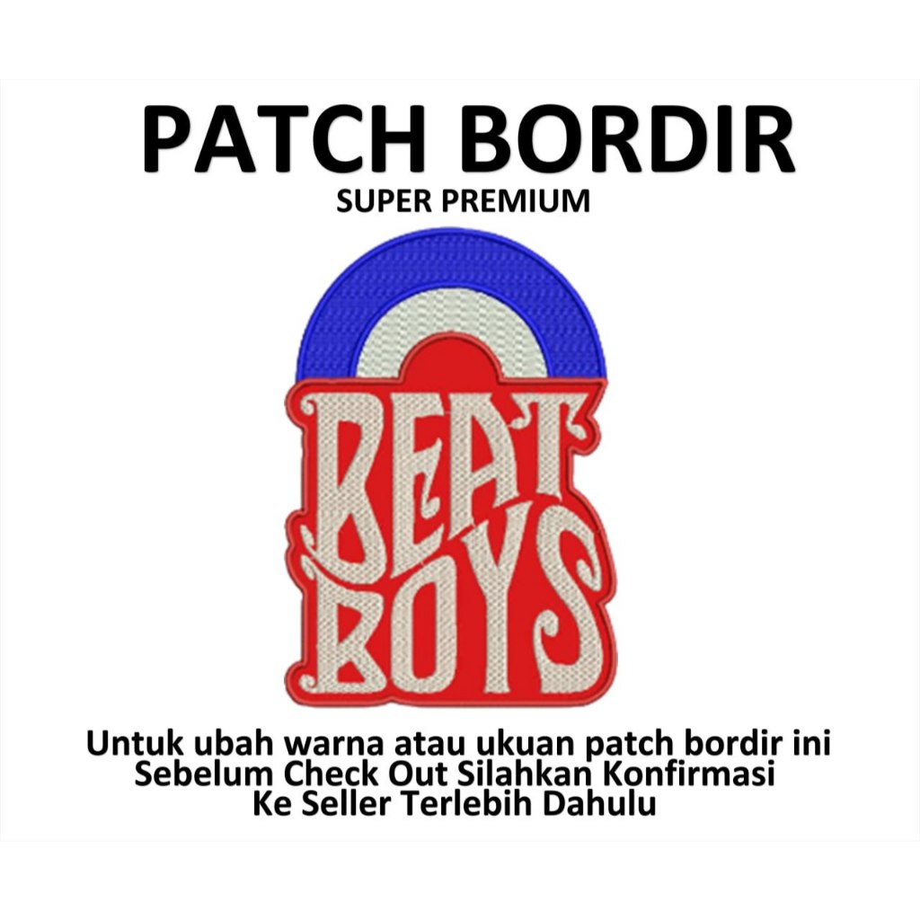 Emblem Patch Bordir Gambar BEAT BOYS IBP