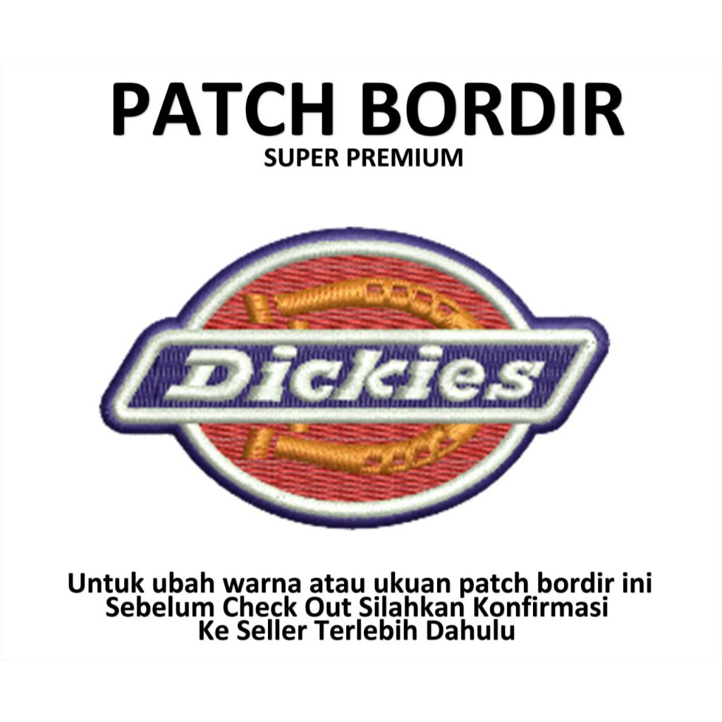 Emblem Patch Bordir Gambar DICKIES- IBP