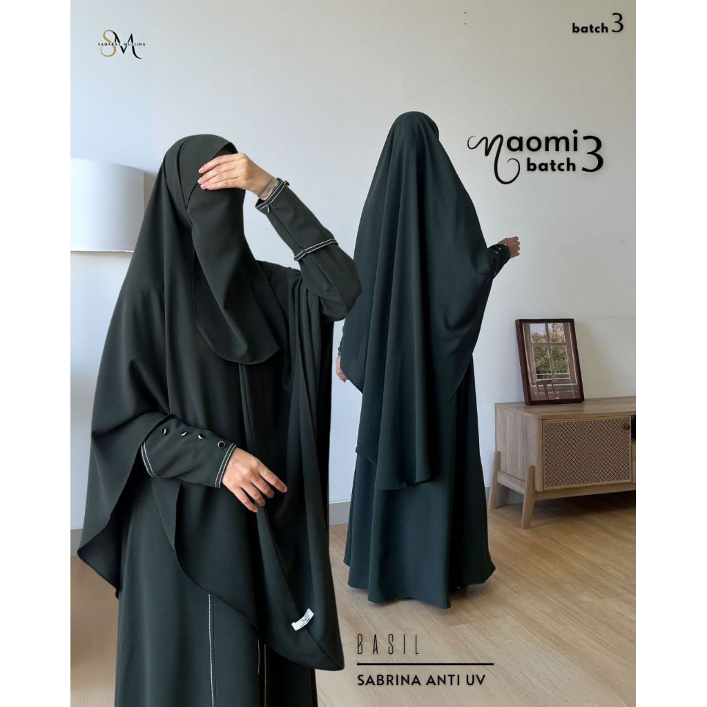 Naomi set Non Pad Jumbo | Gamis Syari | Gamis Set Non Pad
