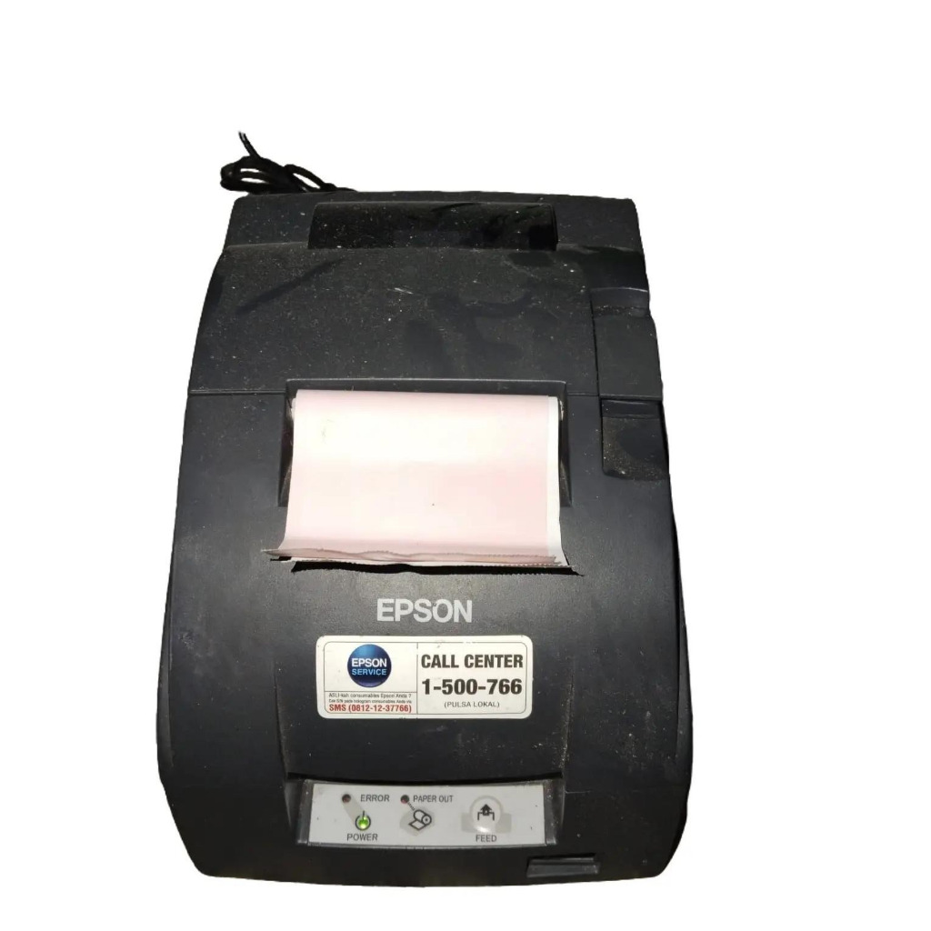PRINTER BEKAS EPSON TMU220D nyala pelan mesin saja tanpa kabel tanpa pita tmu 220 d 220d tmu220