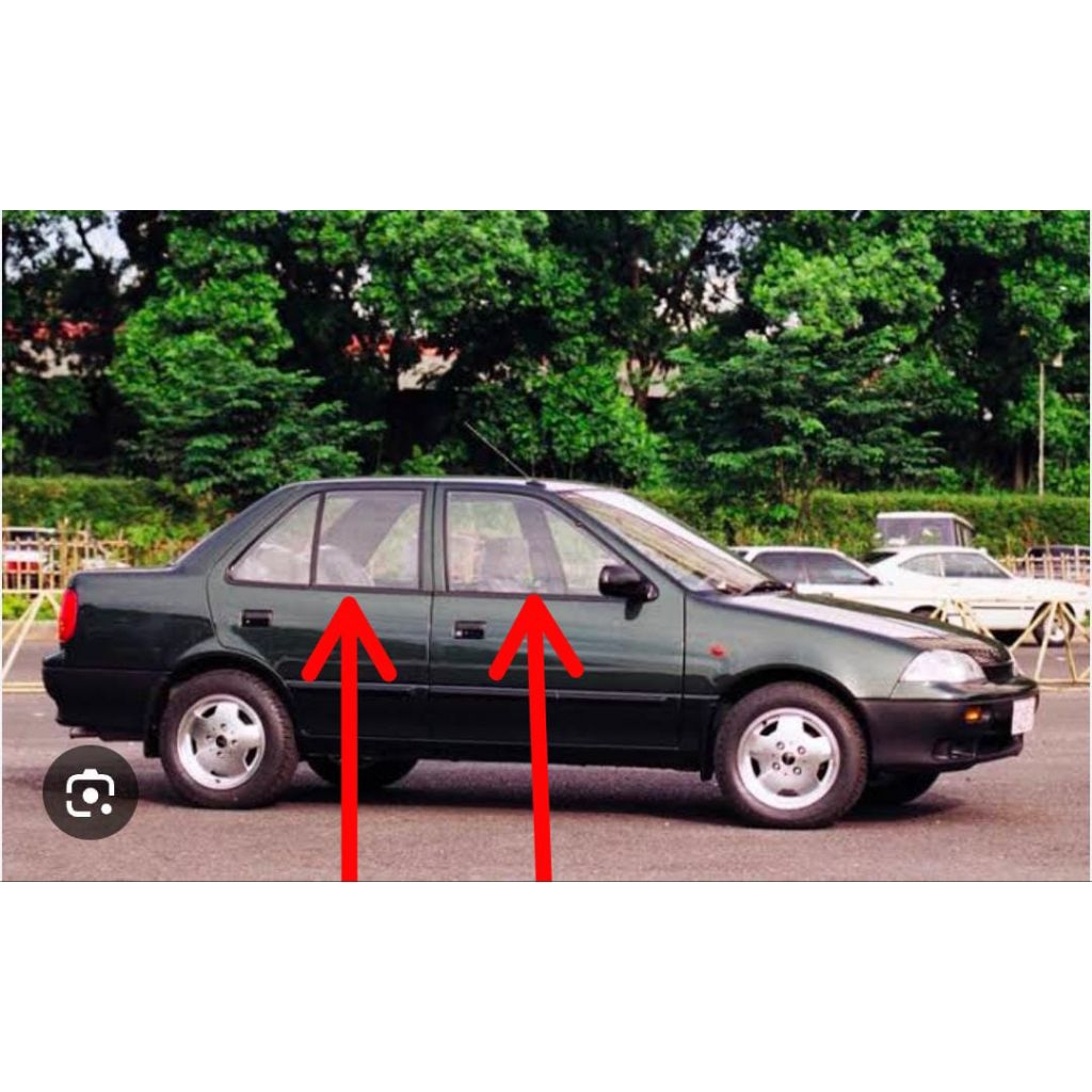 karet pelipit kaca luar water strip kaca mobil suzuki esteem