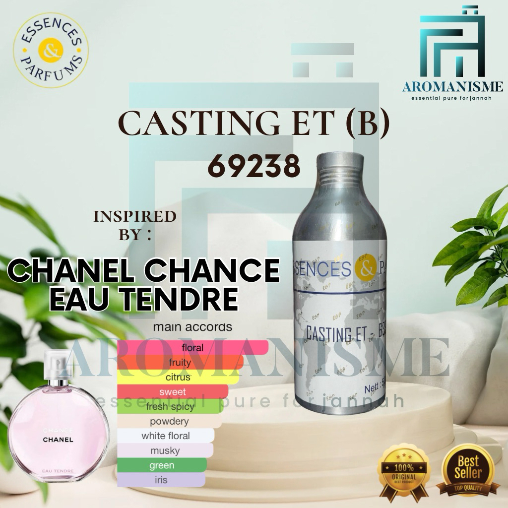 Bibit Parfum Searah Chanel Chance Eau Tendre By Essences Casting Et Grade B Repack 50ml / 100ml