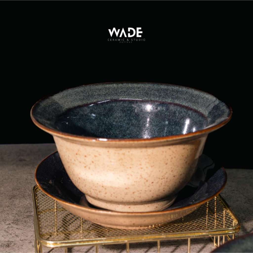 Mangkok/Mangkuk/Bowl Mie Sup Ramen Keramik Set Piring/Lepek