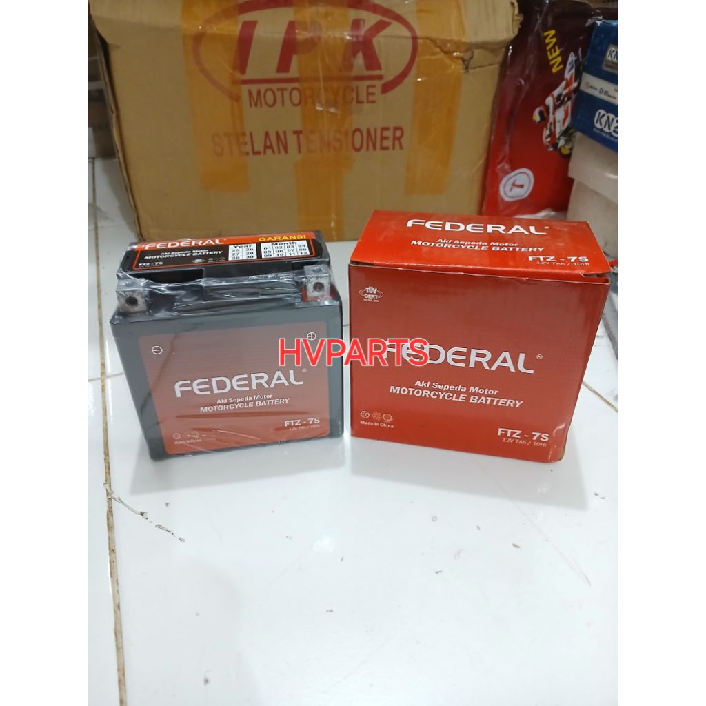 AKI ACCU KERING FEDERAL GTZ7S FTZ7S 12V NMAX AEROX 150 VARIO 160 VARIO 150