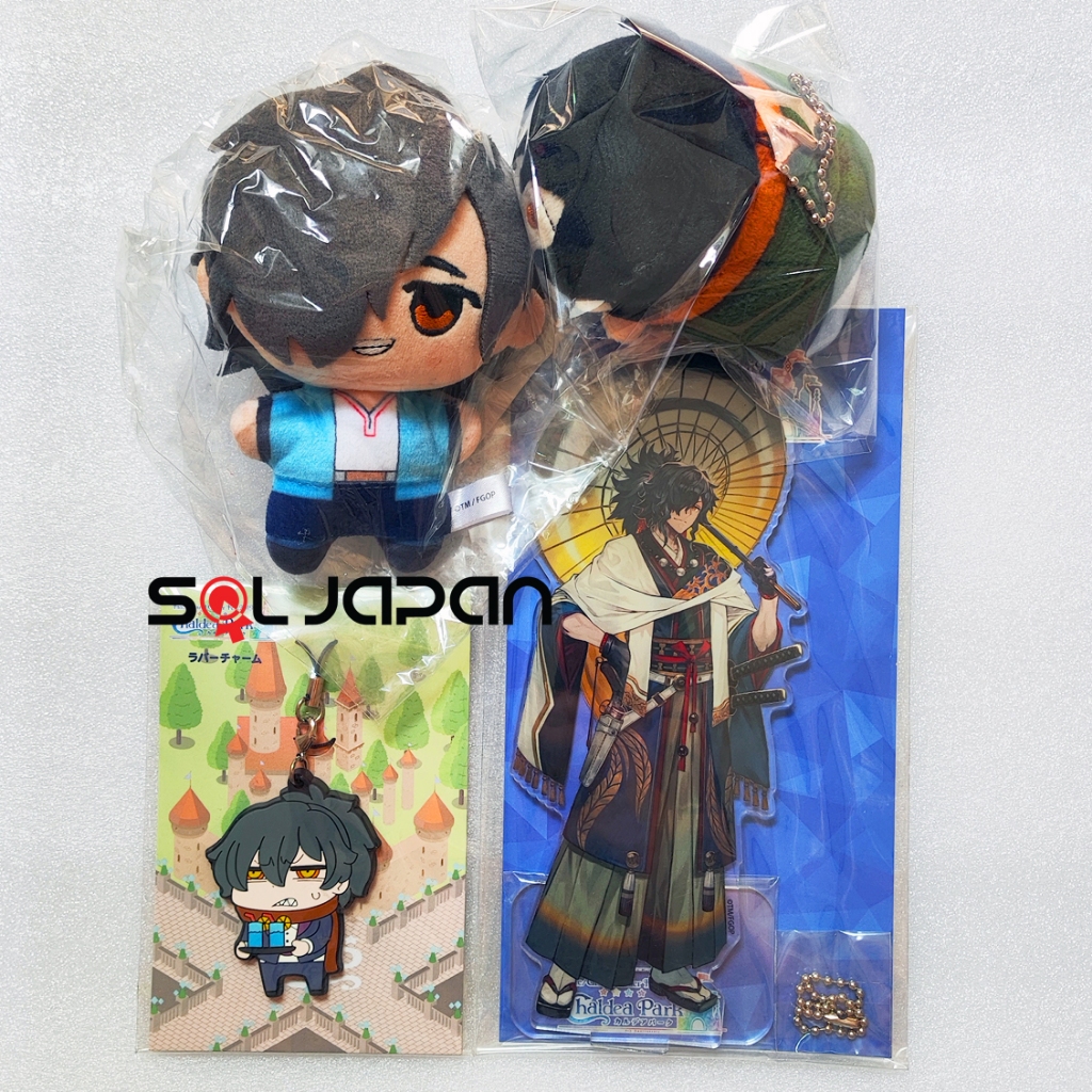 Fate Grand Order FGO Mart Plush Mochi Mascot Rubber Strap Fes Acrylic Stand Assassin Izou Okada Set 