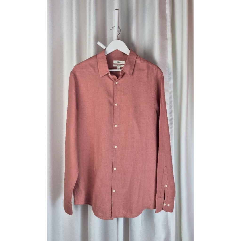 MARK & SPENCER Kemeja Linen Pria