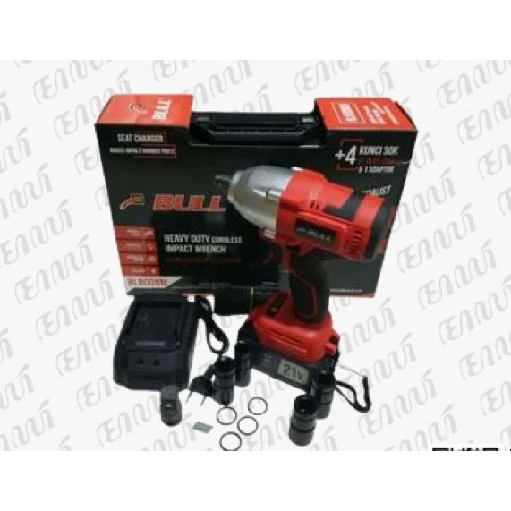 BL800NM MESIN BOR IMPACT WRENCH CORDLESS 21V BUKA BAUT BATERAI BULL BL 800NM