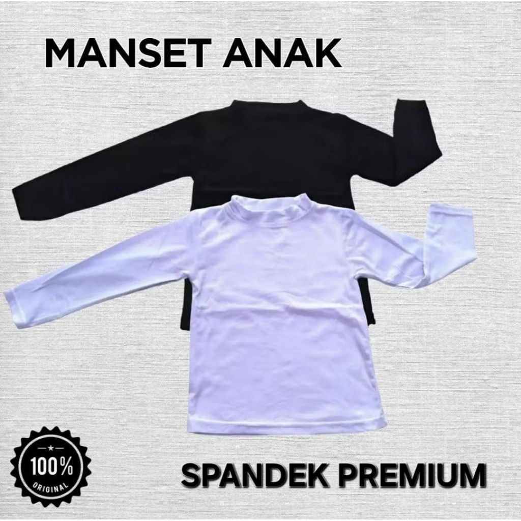 MANSET BAJU ANAK PEREMPUAN Bahan Spandek Premium USIA 3-10 Tahun