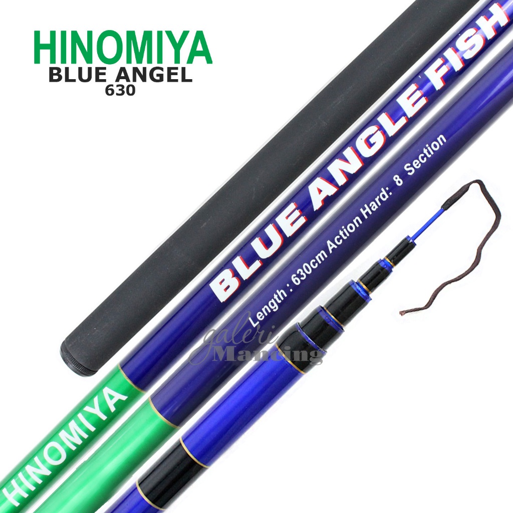 Joran Tegek Hinomiya Blue Angle Fish 450 s/d 630 | Hard Action | Galeri Mancing