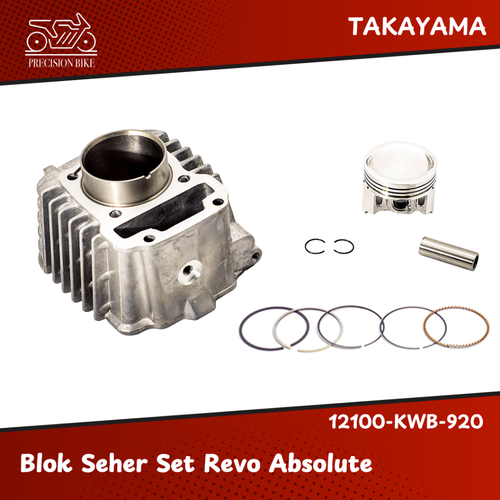 Takayama Cylinder Block Assy / Blok Mesin Seher Set Revo Absolute