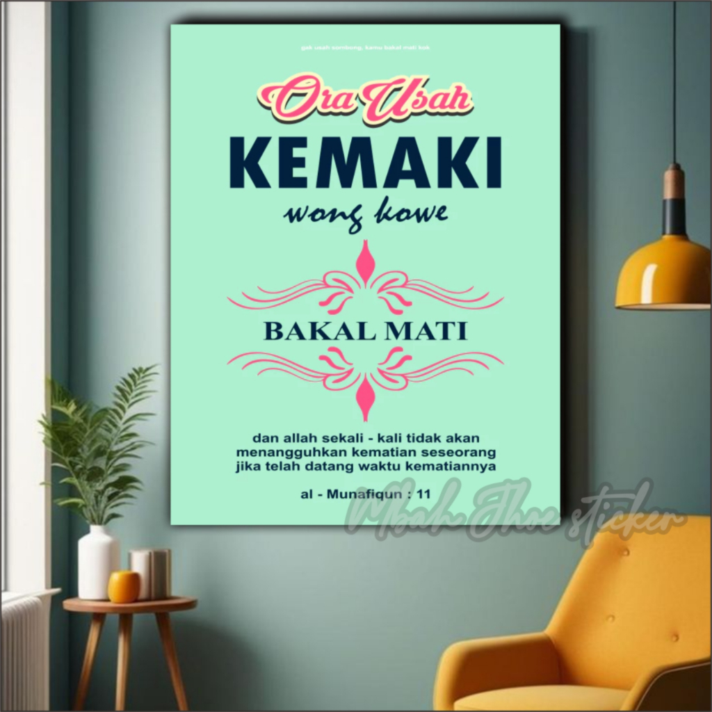 POSTER QUOTES KAMAR COWOK KEREN FRAME KAYU / Quotes / Cafe Coffee Hiasan Dinding Kamar