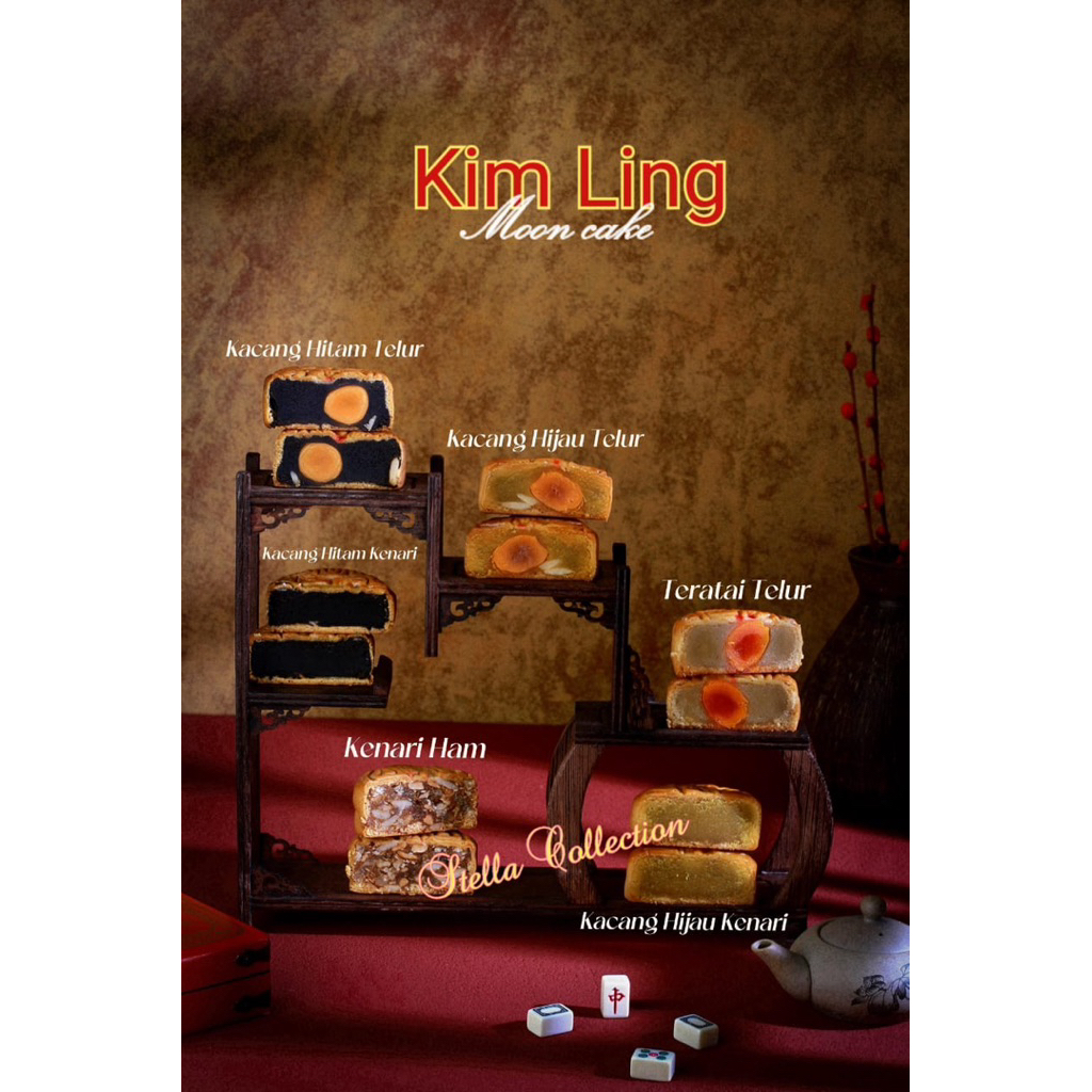 Kue Bulan Kim Ling / Chung Chiu Pia Kim Ling, Mooncake Kim Ling (Bisa mix rasa) || KEMASAN BARU