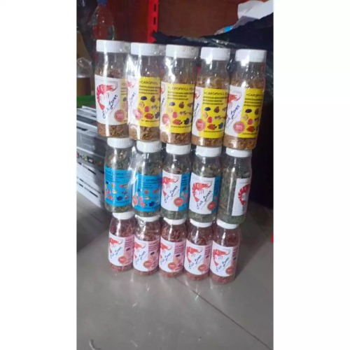 UDANG SUPER CAROPHYL 30GR UDANG KERING PAKAN PELET IKAN HIAS