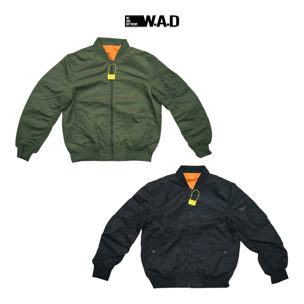 WAD - Jacket Classic Bomber Pria Polos / WAD Bomber Jacket Series