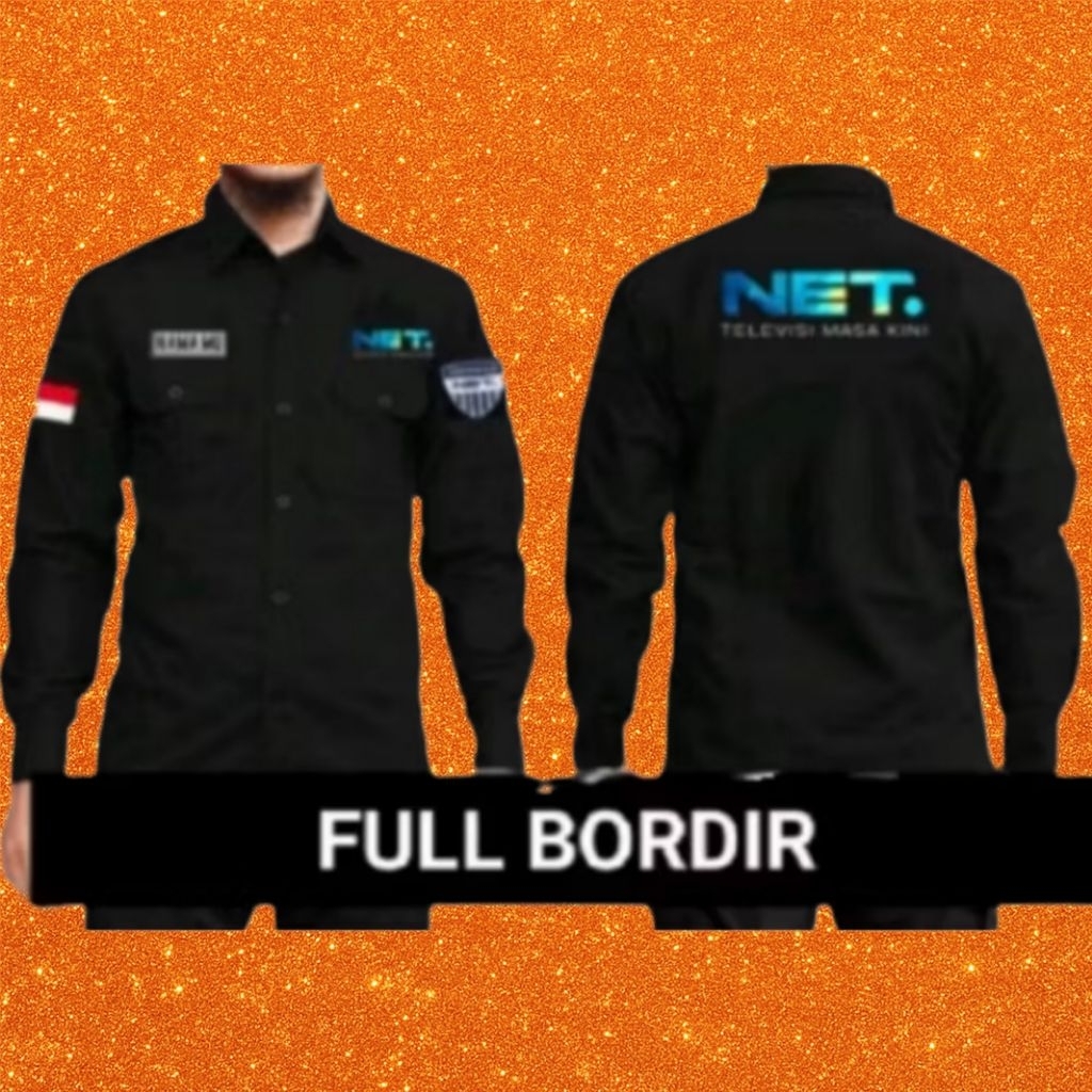 Kemeja Bordir Kemeja NET TV Baju NET TV