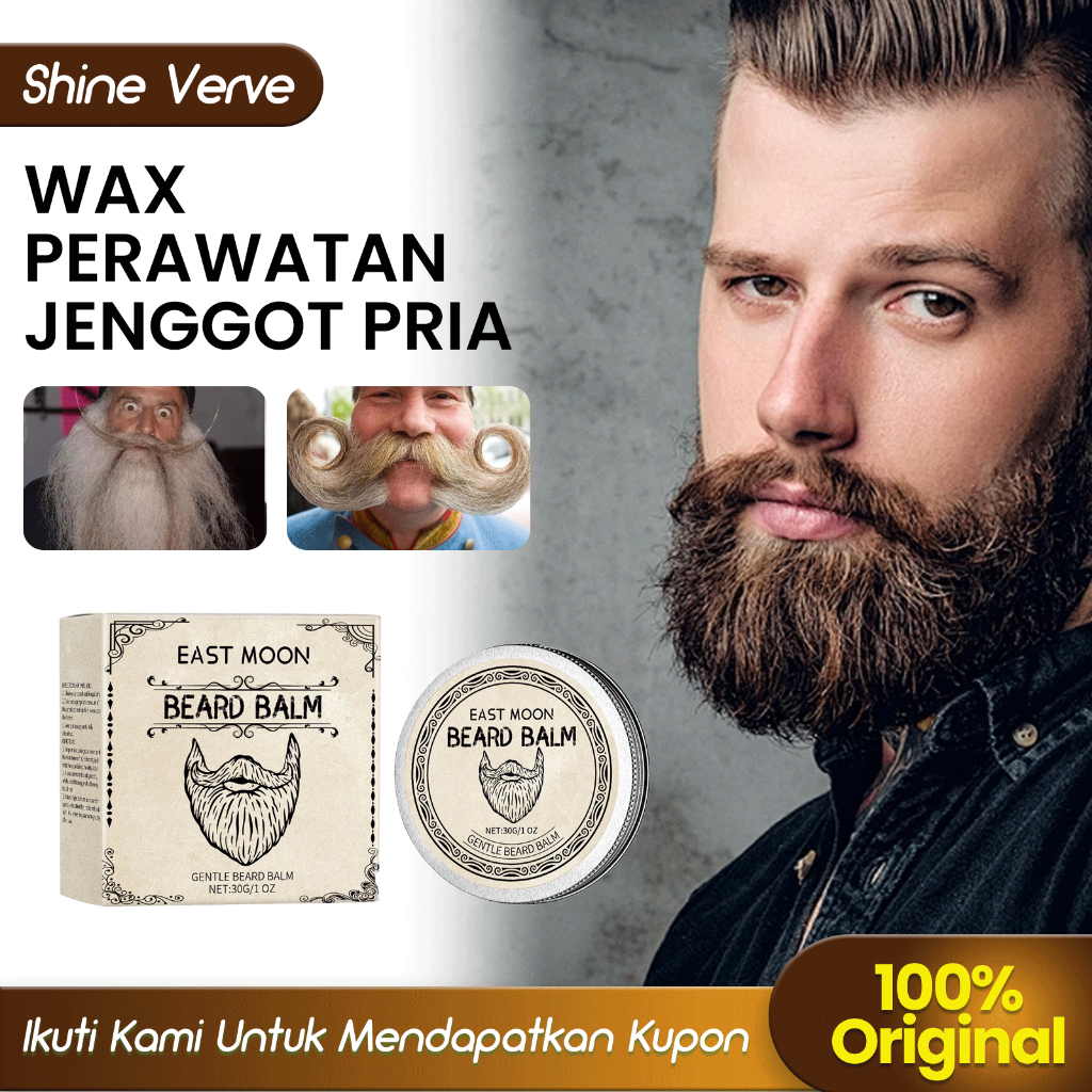 [ORI/COD] East Moon Wax Perawatan Jenggot Pria 30g  Krim Jambang Minyak Rambut Pria Perawatan Pelemb