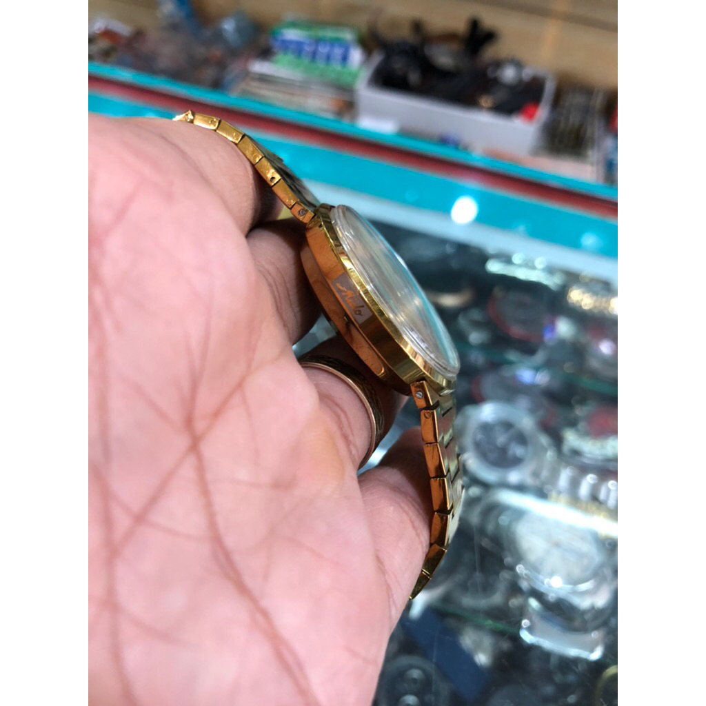 jam tangan pria vintage klasik gold do siap pakai anti karat klasik