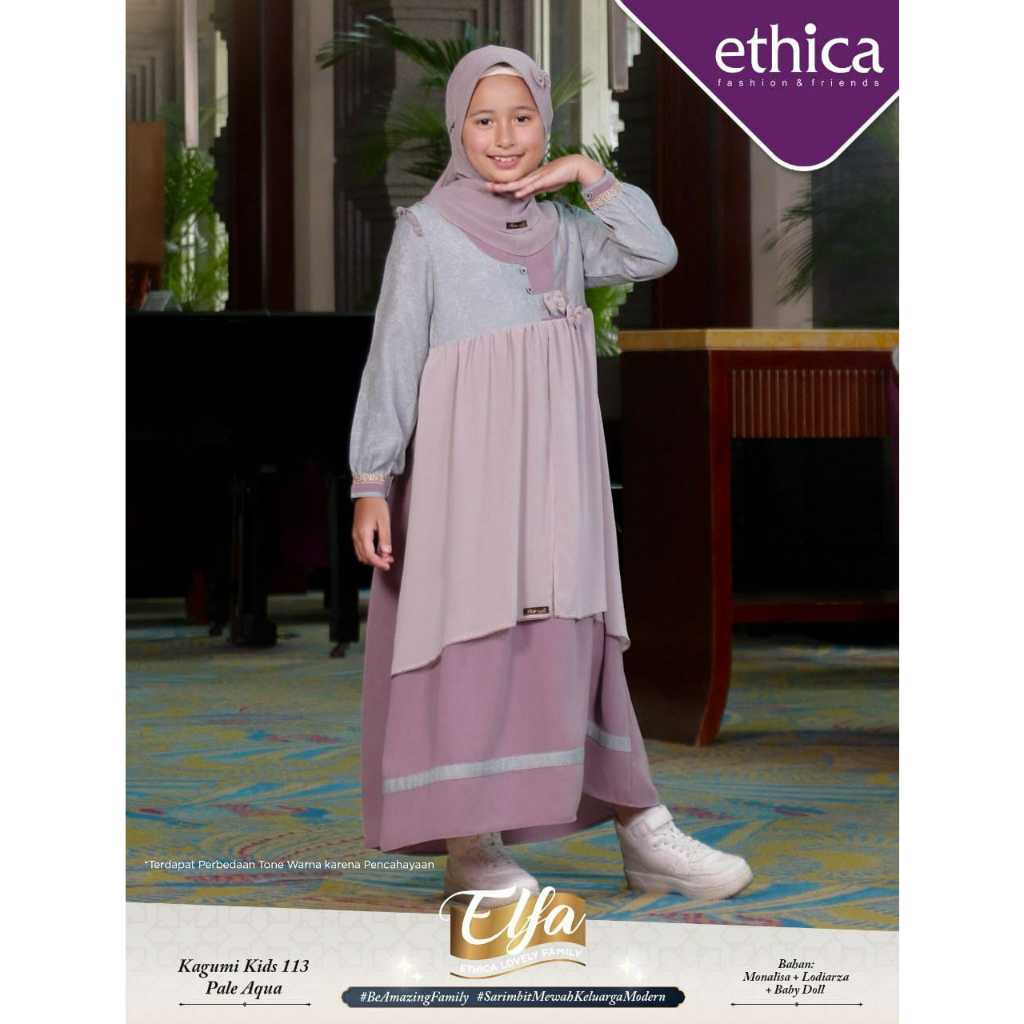 ETHICA GAMIS ANAK KAGUMI KIDS 113 PALE AQUA