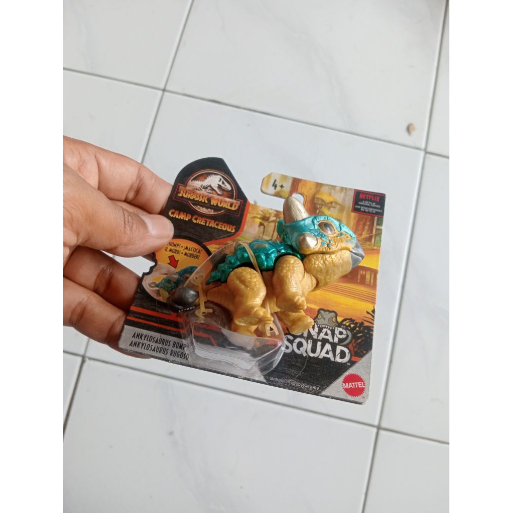 jurassic world snap squad ankylosaurus original mattel