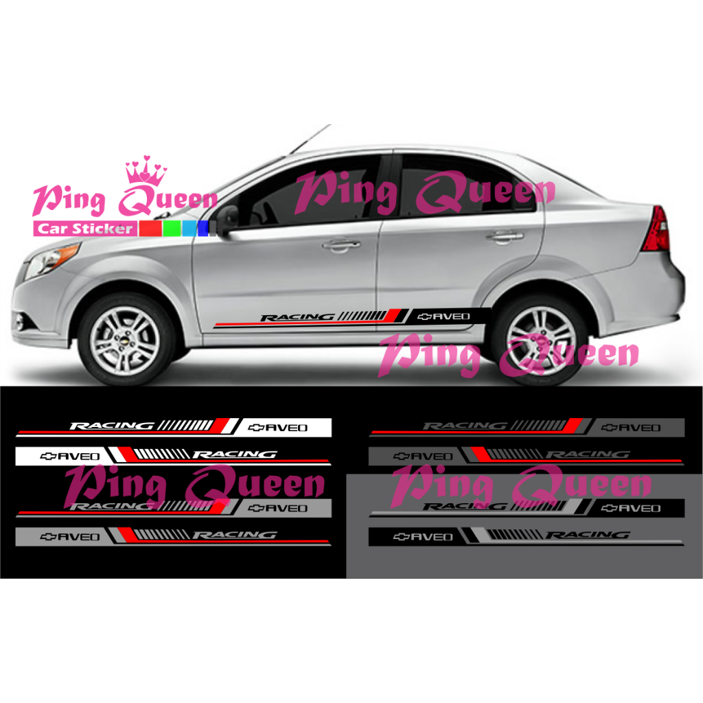 new sticker stiker mobil aveo cutting sticker mobil chevrolet aveo