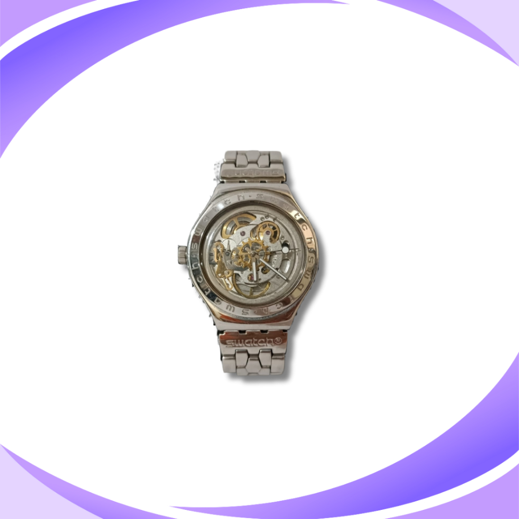 Jam Tangan Pria Kinetik Mekanik Otomatis SWATCH Second