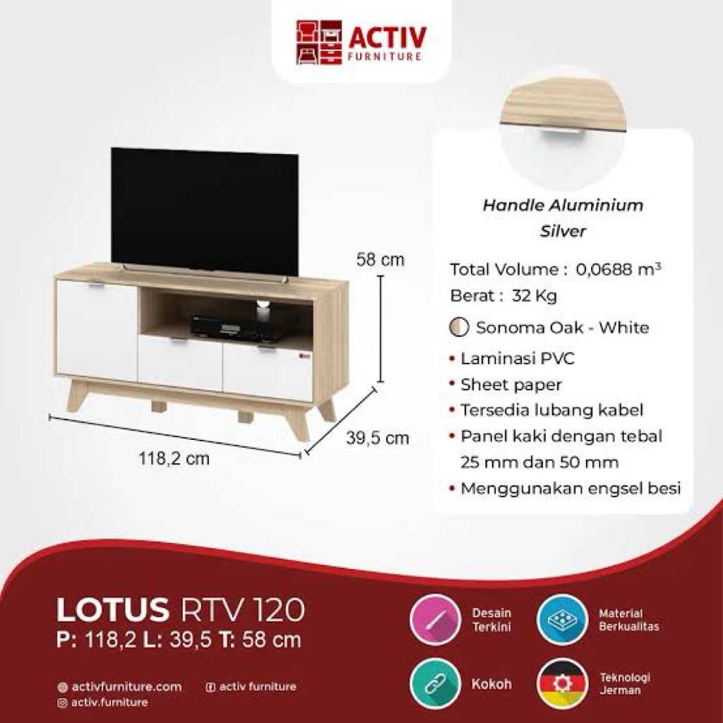 ACTIV LOTUS RTV 120 MEJA TV