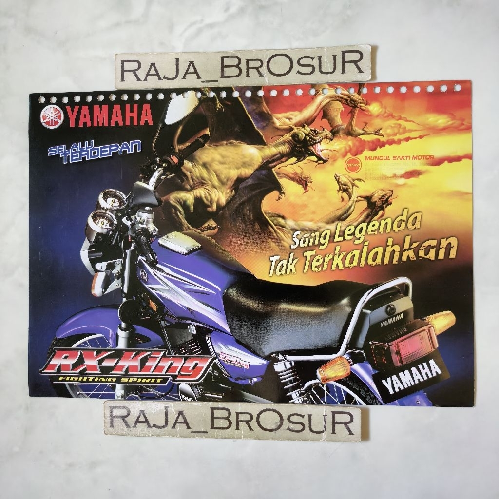 Poster brosur katalog flyer jadul lawas Yamaha RX King New Garuda 3KA 2005