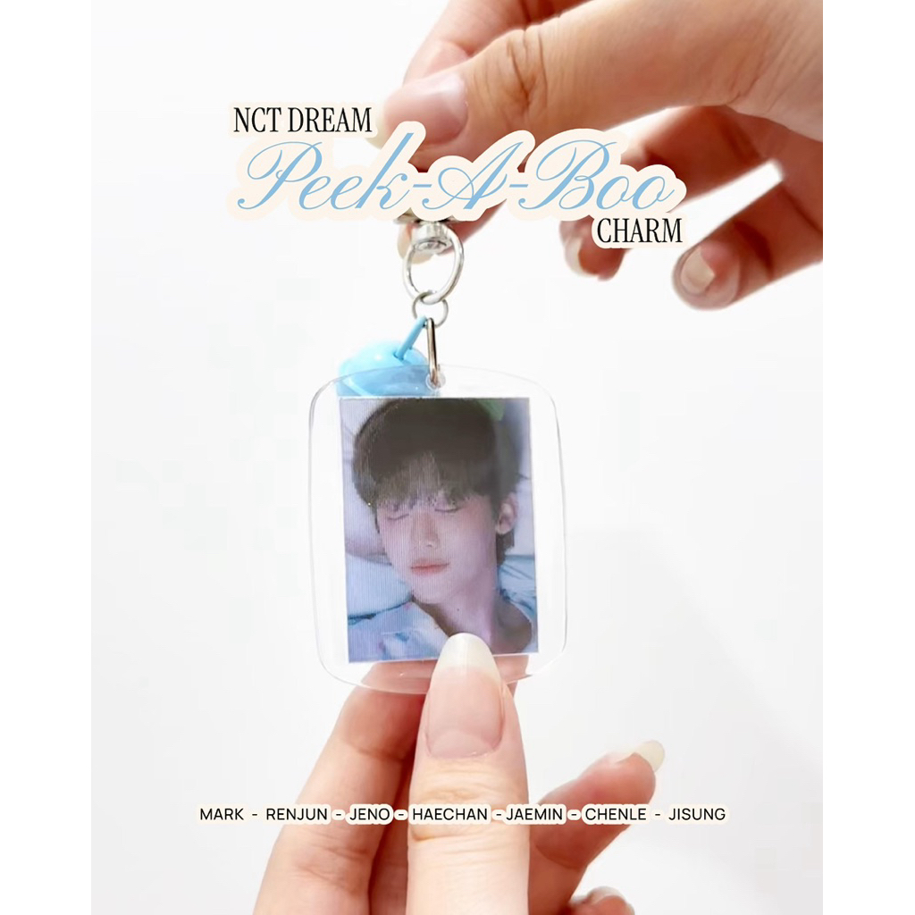 NCT DREAM BTTF PEEK A BOO CHARM | KEYCHAIN KEYRING LENTICULAR MARK RENJUN JENO HAECHAN JAEMIN CHENLE