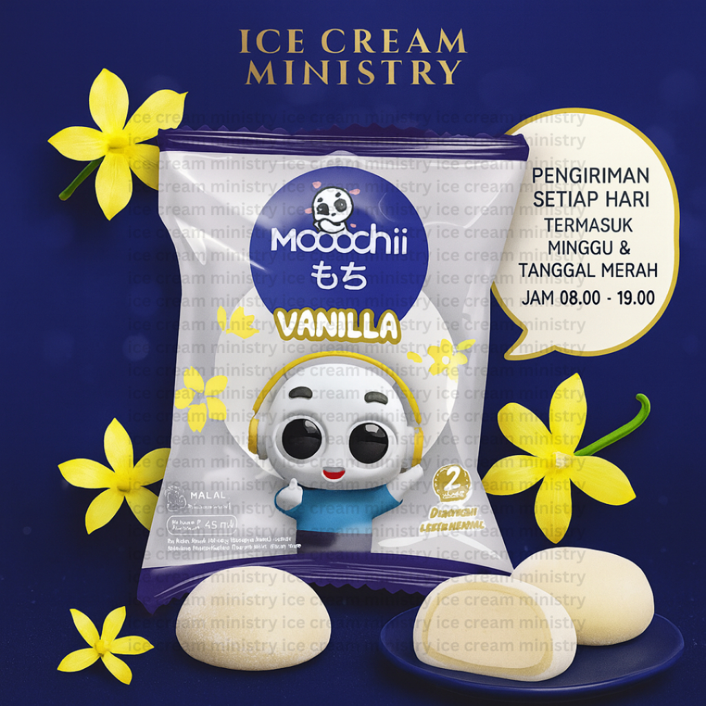 Aice Glico Joyday Mochi Vanilla Coklat Strawberry Mango Cookies Durian Pisang Ijo