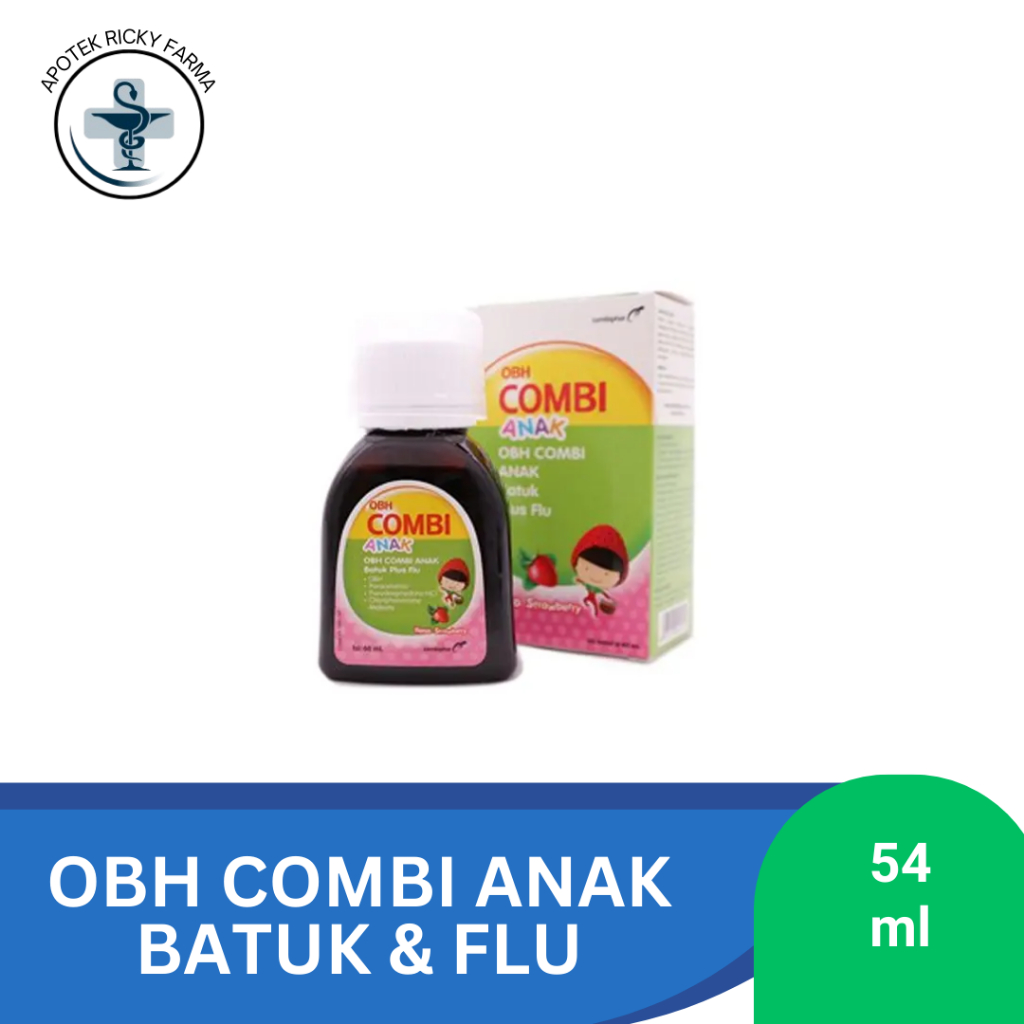OBH COMBI BATUK PLUS FLU ANAK RASA STRAWBERRY 60 ML / Obh Batuk Pilek Anak
